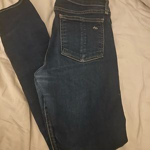 Rag & Bone skinny jeans Heritage color blue 28 7.5” rise $228